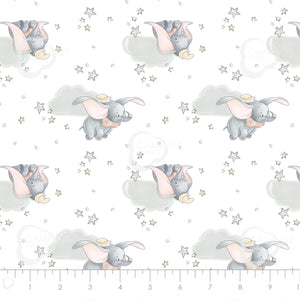 Camelot Cottons Dumbo in the Sky in White 85160108 01