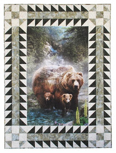 Hoffman Fabrics Call of the Wild Border Kit Trees Forest CWBKIT-44 42" X 57" Panel is not included