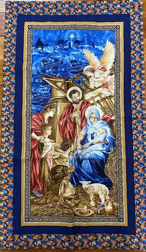 Christmas Day Finished Wallhanging 46 X 26