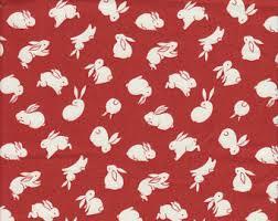 Fabri- Quilt Inc Mood Rabbit Red 120-14912