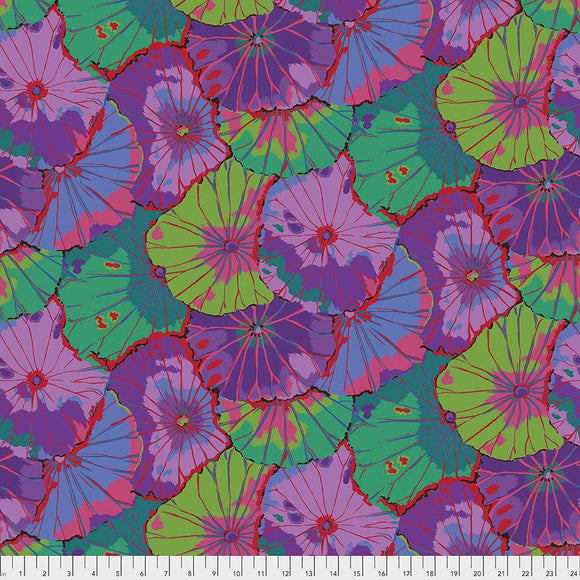 Freespirit Fabrics Lotus Leaf Purple Wideback QBGP007.PURPLE