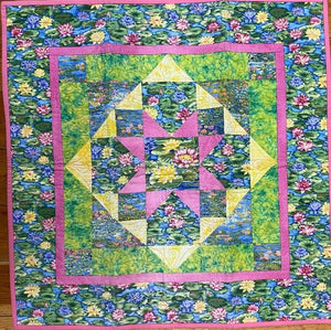 Flower of the Month July Finished Wallhanging 28.5 X 28.5