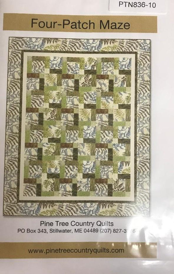 Pine Tree Country Quilts Four Patch Maze PTN836