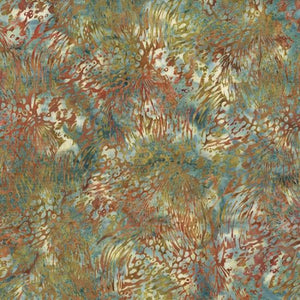 Hoffman Fabrics Bali Batik Feathers Mimosa MR5 384