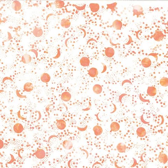 Hoffman Fabrics Bali Batik Moon and Stars Coral Gables Q2187-368