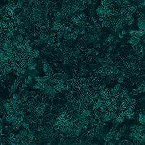 HF Bali Batik Succulents Deep Emerald S2329-702
