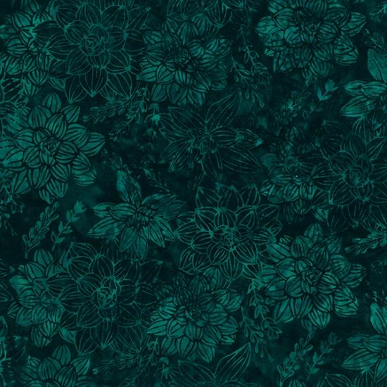 HF Bali Batik Succulents Deep Emerald S2329-702