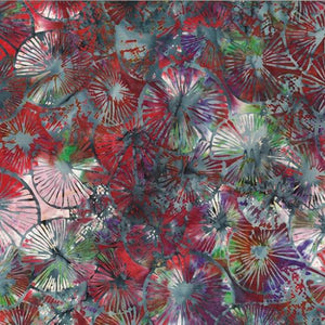 Hoffman Fabrics Bali Batik Textured Lily Pads Peridot R2251-234
