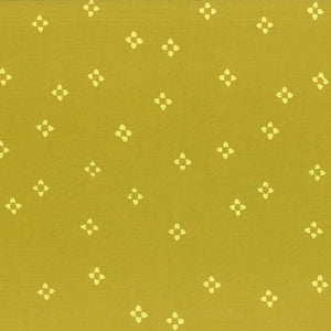 Hoffman Fabrics  Hand Dyed Batiks Ditsy Floral Chartreuse  106-499