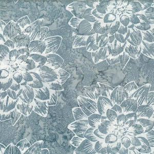 Hoffman Fabrics  Single Dream Flower Charcoal  R2270 55