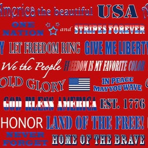 HG American Truckers Patriotic Phrases 9480-88 Red