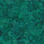 Hoffman Fabrics  Bali Batik Cross Grid Deep Emerald S2305-702