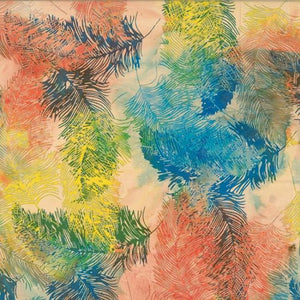 Hoffman Fabrics Bali Batik Feathers Sunset S2294-151