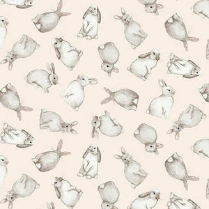 Henry Glass & Co. You Are Loved Bunnies Pale Pink 9809 22