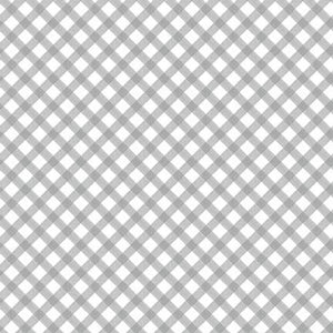 Henry Glass Fresh Picked Lemons Diagonal Plaid 595 90 GREY
