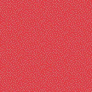 Henry Glass Redwork Christmas Red Dots 842 88