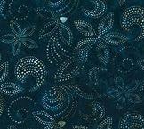 Hoffman Fabrics Bali Batiks Dotty Floral Midnight P2967-128