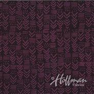 Hoffman Fabrics Me and You Painted Geo Purple Haze 123-535
