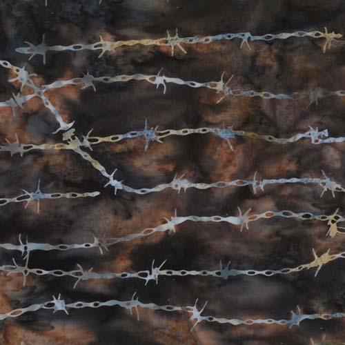 Hoffman Fabrics Bali Barbed Wire Walnut R2236-180