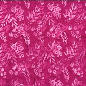 Hoffman Fabrics Bali Batik Mixed Foliage Bougainvillea T2395-706