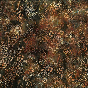 Hoffman Fabrics Bali Batik Paisley H-WITW Pecan V2515-573