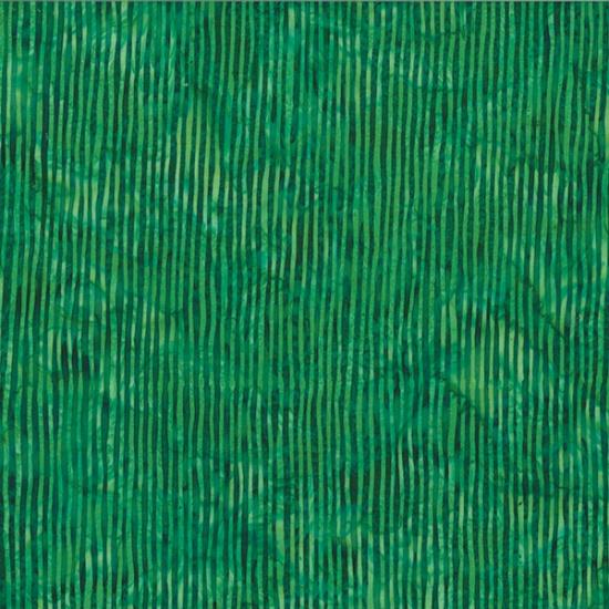 Hoffman Fabrics Bali Batik Skinny Stripes Emerald R2284-31