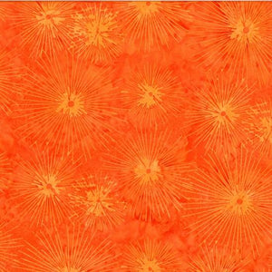 Hoffman Fabrics Bali Batik Sunburst Pumpkin U2474-192
