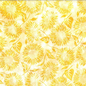 Hoffman Fabrics Bali Batik Sunflower Sunflower U2476-150
