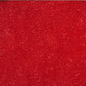 Hoffman Fabrics Bali Batiks Paisley Cherry T2386-403