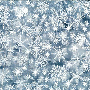 Hoffman Fabrics Bali Batiks Snowflake Slate U2464-92