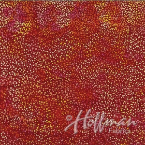 Hoffman Fabrics Bali Chops Garnet 885-231
