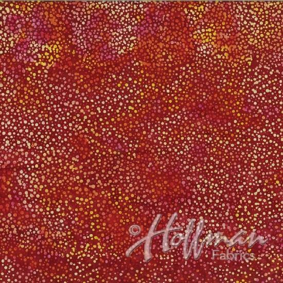 Hoffman Fabrics Bali Chops Garnet 885-231