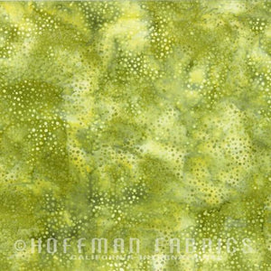 Hoffman Fabrics Bali Chops Green Tea 885-211