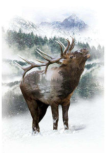 Hoffman Fabrics Call of the Wild Elk Buckskin U5018-102 #120WL