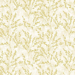 Hoffman Fabrics Fall Blooms Cream/Gold V5188-33G