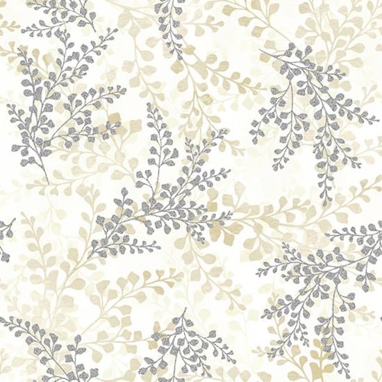 Hoffman Fabrics Fly Home for Winter Natural/Silver U4976-20S