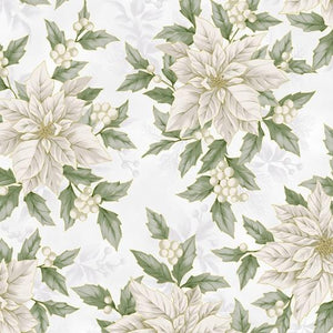 Hoffman Fabrics Holiday Elegance Off-White/Gold V7166-289G