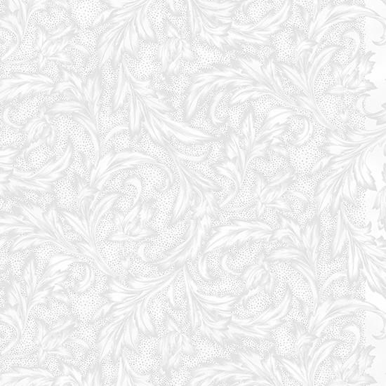 Hoffman Fabrics Holiday Wishes Damask Ice/Silver U7768-176S