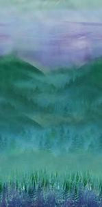 Hoffman Fabrics Jewel Basin Misty Mountain Teal MRD21-21