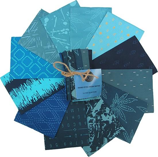 Hoffman Fabrics Me and You Blueberry Fat Quarter Pack MYFQ21-87