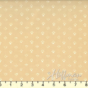 Hoffman Fabrics  Me and You Ditzy Triangles Latte 126-205