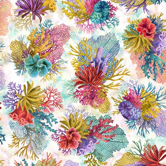 Hoffman Fabrics Tides of Color Coral V5261-59 CORAL