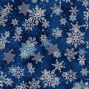 Hoffman Fabrics Whispering Woods Navy/Silver V7165-19S