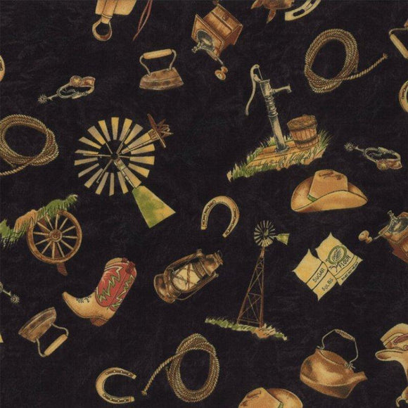 Moda Horseshoe Trail Black