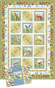 In The Beginning Fabric Dinosaur Friends Quilt Pattern  DIN PCW