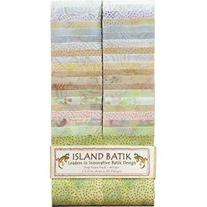 Island Batik  Feedsack Strip Tease Pack  STRIPS15 2.5" Strips