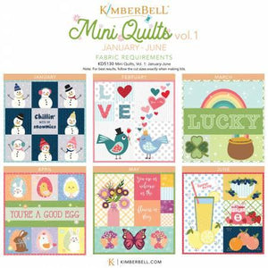 Kimberbell Mini Quilts, Vol. 1: Jan -June Embroidery CD KD5130