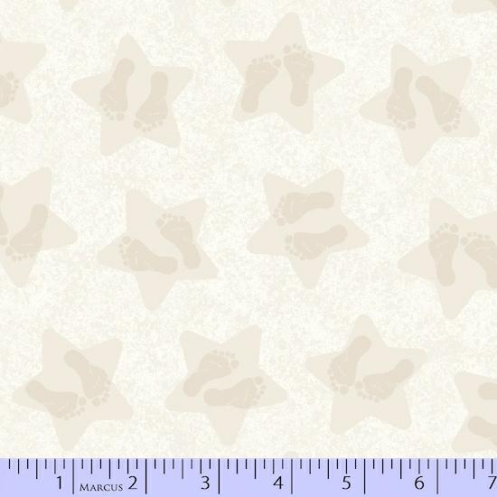 Marcus Brothers Songbook Little Star Cream Flannel R65-9884-0242