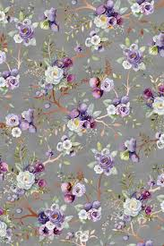 Midwest Textiles Vines Fog Gray Lilac & Sage RJR-PS101-FO2M