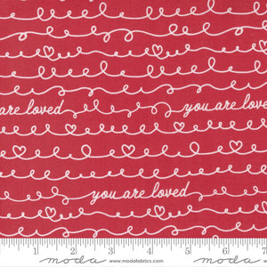 Moda Fabric Creativity Glows Words Cheery Red 47531 12